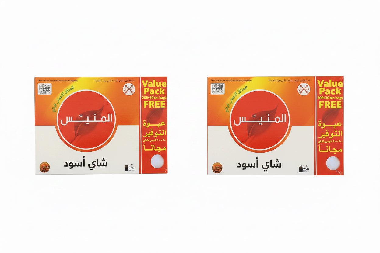 Al Manis Schwarztee – 2 Packungen × 250 Beutel = 500 Teebeutel