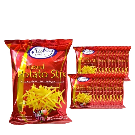 Natural Potato Stix Ketchup Flavor – Bulk Family Pack 40 Bags × 19.2g