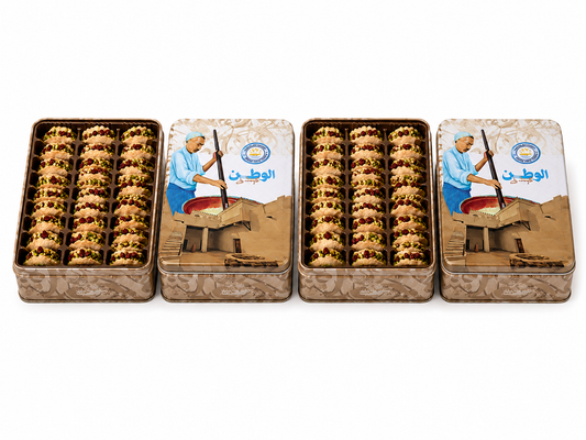 Rahash Taco with Pomegranate & Pistachio – 2 Boxes | Traditional Kuwaiti Sweet | Alwatan