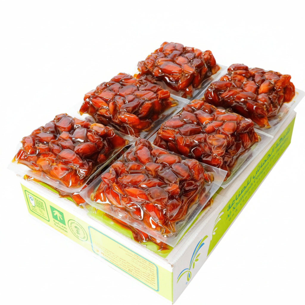 Premium Khalas Dates – Medium Size | Wholesale Box 12 × 500g (6 KG) | Al-Qassim