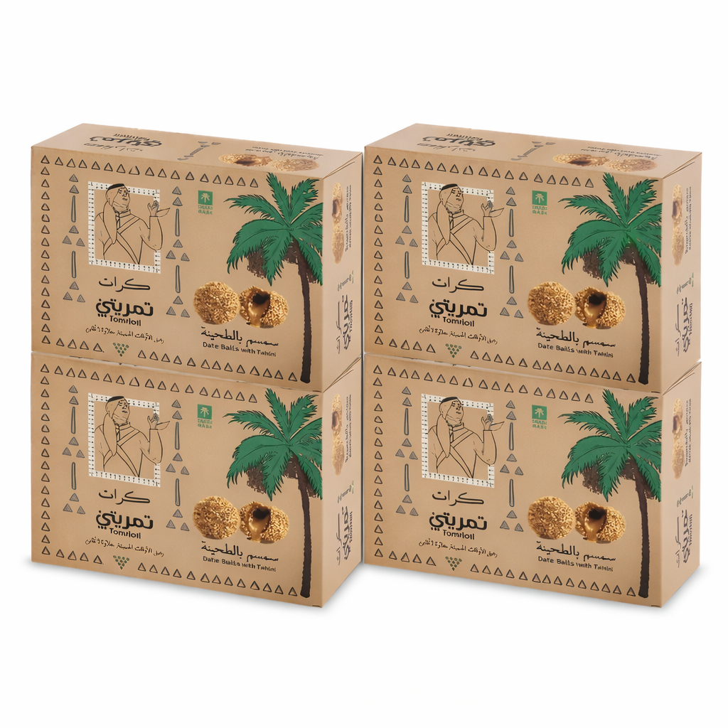 Date Balls with Tahini – 4 Cartons | 2 KG Total | Healthy Snack