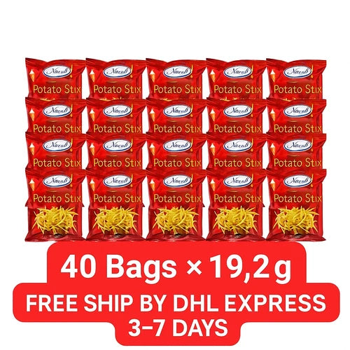 Natural Potato Stix Ketchup | Bulk Family Pack 40 Bags × 19.2g